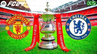 FC 24  Manchester United vs Chelsea FA cup final Gameplay [upl. by Erret]