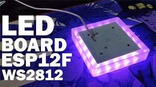 RGB LED Board for Power Pi 2 ESP12F WS2812 LED [upl. by Annaierb]