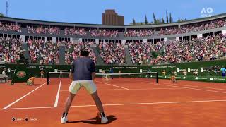 Rafael Nadal vs Dominic Thiem RG 2018  Final  AO Tennis 2 Gameplay aotennis2 [upl. by Mumford]