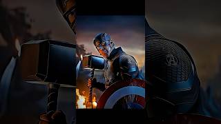 Captain America Lift Mjolnir Edit 🗿🥶 shorts edit [upl. by Houlberg524]