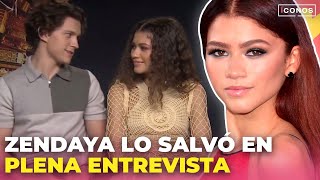 Estaba teniendo una crisis y Zendaya lo salvó en plena entrevista  íconos [upl. by Peyter]