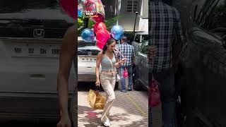 🎂 Sara Ali Khan Brings Balloons amp Cake to Saif Ali Khans Birthday Bash 🎉 [upl. by Ahsias]