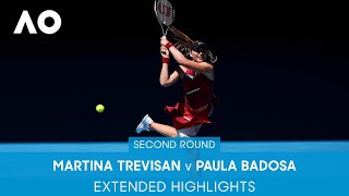 Martina Trevisan v Paula Badosa Gibert Extended Highlights 2R  Australian Open 2022 [upl. by Yllib]