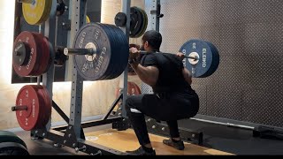 180KG Squat Beltless  Week 3 [upl. by Htenaj18]