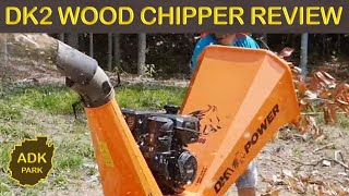 DK2 14HP CHIPPER SHREDDER REVIEW  OPC506  6 INCH [upl. by Minette620]