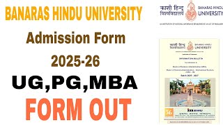 Banaras Hindu University Admission Form 202526  BHU form UGPGMBA how to fill 202526 form [upl. by Magnuson]