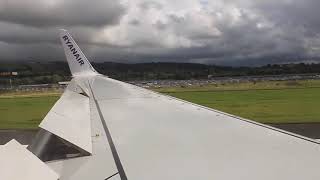 Ryanair HARD Landing Belfast City Airport [upl. by Primalia]