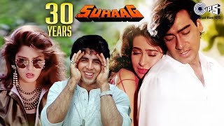 30 Years Of Suhaag  Ajay Devgn Akshay Kumar Karishma Kapoor Nagma  90s Hits Hindi Songs [upl. by Nunciata]