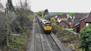 GBRf Class 66 No 66754 on 6G99 Crewe Basford Hall  Ravensthorpe  Stamford Road on 071124  HD [upl. by Ilesara89]