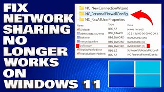 How To Fix Network Sharing No Longer works on Windows 1110 Solution [upl. by Tirzah]