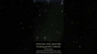 Messier 102 Time Lapse [upl. by Ennovihc182]