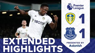 EXTENDED HIGHLIGHTS LEEDS UNITED 11 EVERTON  PREMIER LEAGUE [upl. by Alphonsine]