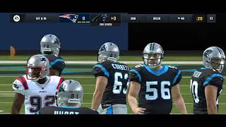 Madden Mobile Patriots vs Panthers [upl. by Ajar]