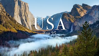 Top 25 Places To Visit In The USA [upl. by Ahsimak]