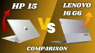 LENOVO THINKBOOK 16 G6 🆚 HP 15  Full Detailed Comparison  Which one is best in 2024 [upl. by Bernete590]