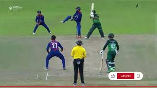 Emerging Asia Cup pak vs nipal  full match highlights  nipal team great fight against pakistan [upl. by Yssim527]