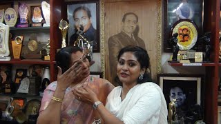 THE M R SHOW  Movie star Ms Bhagya Nairs surprise birthday gift to her mom  visit to Rafi Mansion [upl. by Tenahs]