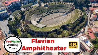 Roman Amphitheater in Pozzuoli Italy  Walking Tour  4K [upl. by Yecad]