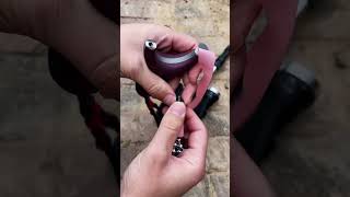 How to tie the slingshot rubber bandshorts foryou slingshot outdoor hunting [upl. by Iramat]