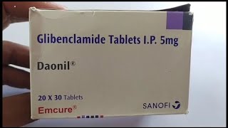 Daonil Tablet  Glibenclamide Tablets IP 5mg  Daonil Tablet Uses Side effects Benefit Dosage Review [upl. by Aholla]