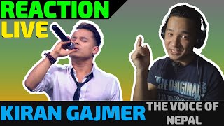 KIRAN GAJMER  LIVE ROUND 🔥 REACTION🔥 The Voice of Nepal [upl. by Harbird580]