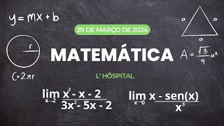 LHÃ”SPITAL derivadas limites matematica lhospital [upl. by Sidoma194]