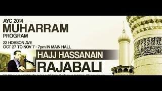 Muharram 2014 Night 3 Featuring Hassanain Rajabali [upl. by Kurr823]