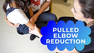 How to reduce a pulled elbow nursemaids elbow reduction [upl. by Fisher]