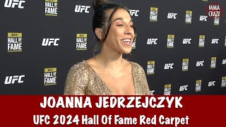 Joanna Jedrzejczyk Reacts to UFC Hall of Fame Induction [upl. by Eclud]