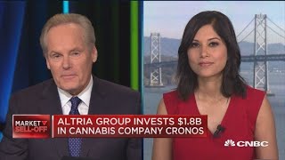 Altria Group invests 18 billion in cannabis company Cronos Group [upl. by Sirtimid]