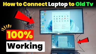 How to Connect Laptop to Old Smart tv  Connect Laptop to Tv  How to connect [upl. by Yerrot]