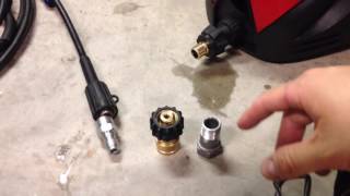 How To Add Quick Connects Disconnects to Electric Pressure Washer [upl. by Driscoll275]