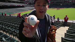 Zack Hample at Progressive Field Part 1 [upl. by Rogergcam]