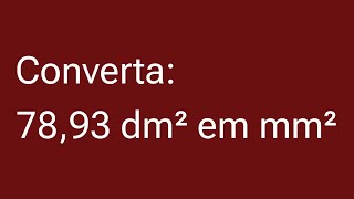 💥 TRANSFORME DM² em MM² de FORMA SIMPLES e RÁPIDA [upl. by Markos]