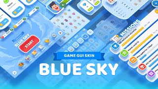 Unity Asset Store  GUI  BlueSky [upl. by Frech]