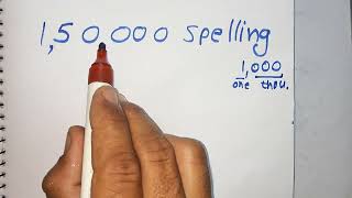 150000 spelling कैसे लिखते हैं  150000 kitna hota hai  Number Spelling  Hindi  maths teacher [upl. by Enrika302]