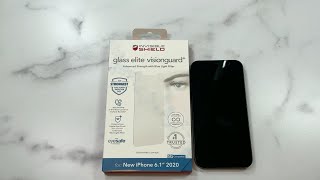 Zagg Invisible Shield Glass Elite VisionGuard Screen Protector For iPhone 12 and 12 Pro Review [upl. by Attekal631]