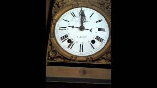 horloge comtoise pendule de parquet louis neviere AURIOL ancienne [upl. by Eatnuahc]