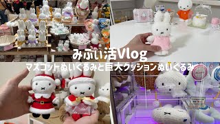 【みふぃ活Vlog】クレーンゲームで巨大ボリスクッション  FlowerMiffyでお買い物  ハウステンボス限定のクリスマススノーミッフィーを購入 [upl. by Melisande75]