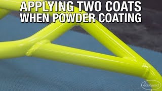 How to Apply Two Coats When Powder Coating  Motorcycle Stunt Cage Powder Coating  Eastwood [upl. by Chaffinch]