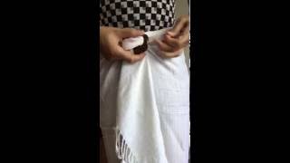 Tying A Sarong with Coconut Shell Buckle [upl. by Kussell432]