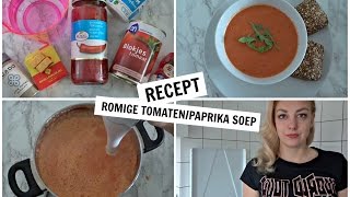 ROMIGE TOMATENPAPRIKA SOEP  SophieStraalt [upl. by Leanora]