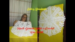 TAPETE TEJIDO A CROCHET  2DA PARTE [upl. by Ynnig]