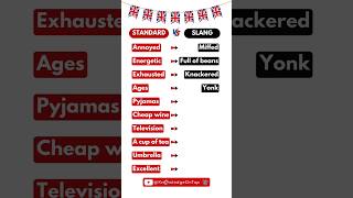 10 Famous British English Slang Words shorts british [upl. by Eledoya]