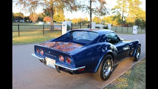 1973 Corvette 496 Stroker 4 speed AC PS PB tilt wheel fun car [upl. by Katlin643]