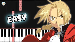 Fullmetal Alchemist Brotherhood ED 4  quotShunkan Sentimentalquot  EASY Piano Tutorial amp Sheet Music [upl. by Aimehs84]