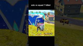 Solo vs squad 7 killed 🤯 in  free fire  best🔥 gameplay😱 shorts youtubeshorts viralshort [upl. by Analad46]