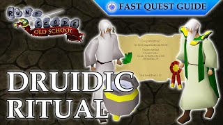 Druidic Ritual Quest  OSRS Quick Guide 2023 [upl. by Cassi]