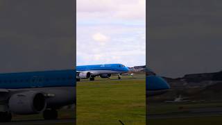 KLM Embraer E195E2 PHNXR Departing Edinburgh For Amsterdam EGPHEHAM edinburghairport [upl. by Ailaht]