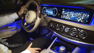 2017 Mercedes S Class Night Vision Test  Review View Assist Plus S350 AMG Camera Ambient [upl. by Sivie609]